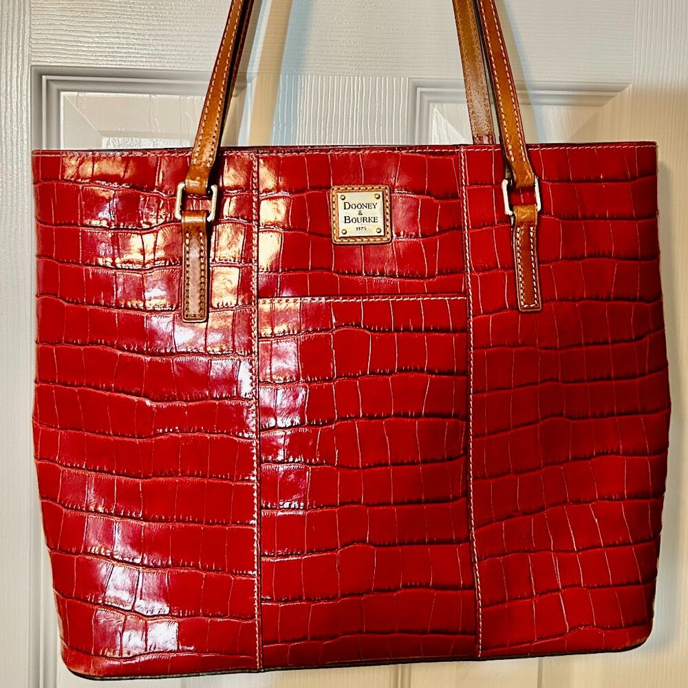 Dooney & Bourke Red leather tote